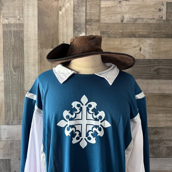 NWT! Men's California Costumes Musketeer XLarge swashbuckler swordsman Halloween - Picture 2 of 10